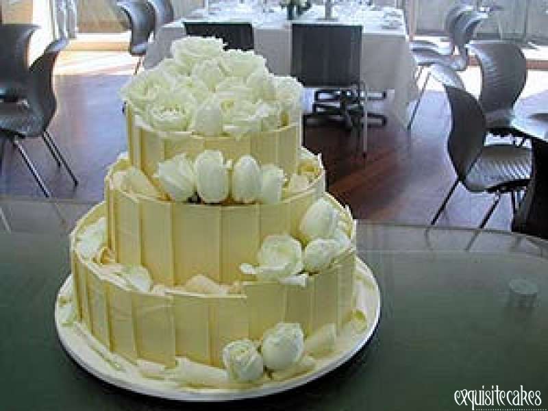 Tier White Chocolate Wedding Cake Tier White Chocolate Wedding Cake