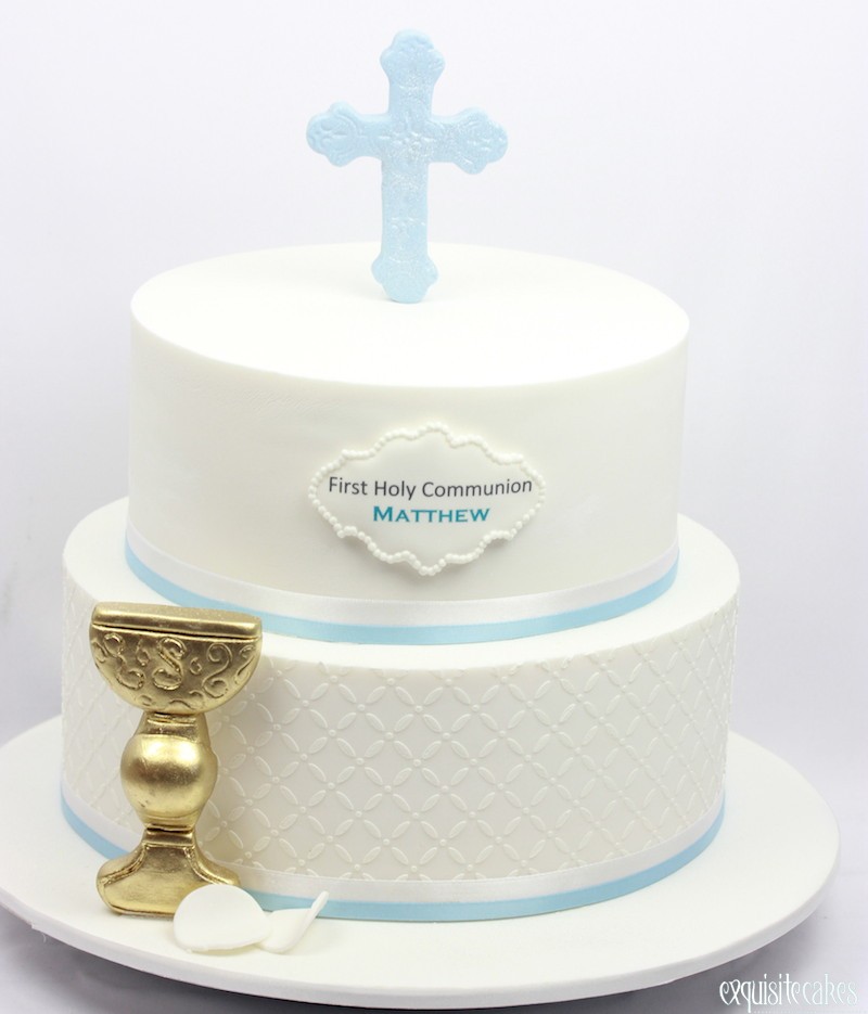 first communion cake boy