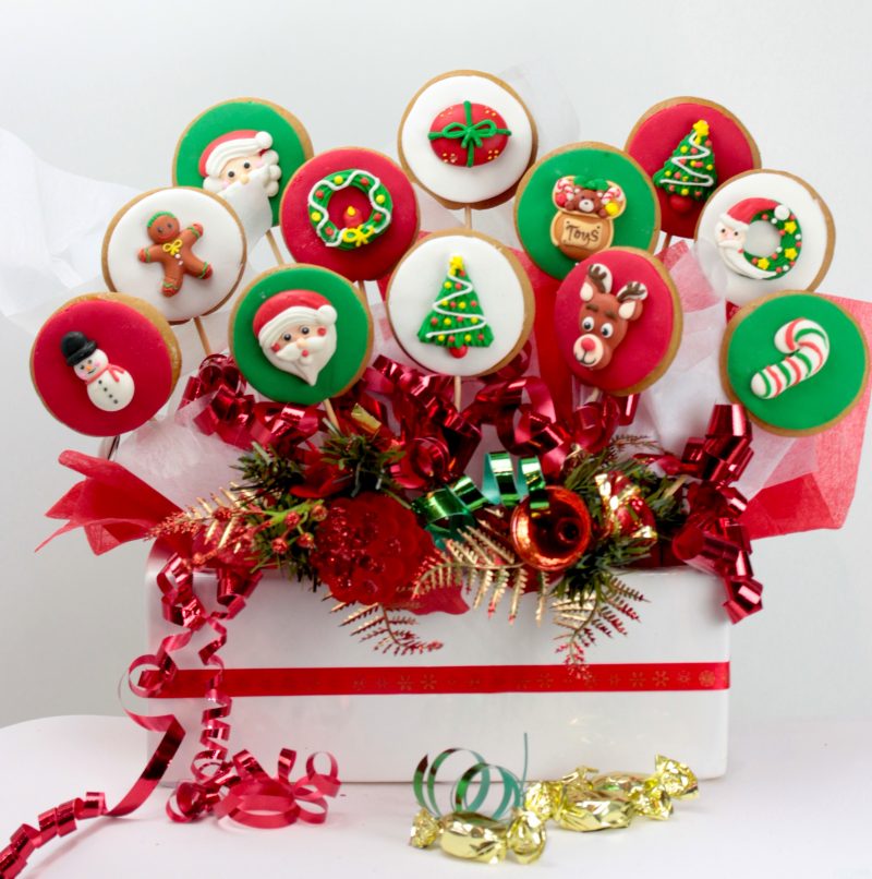 christmas cookie bouquets