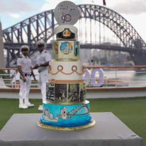 P & O 90th Birthday Cake official