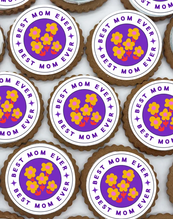Happy Mother's Day Logo Cookies - Image 2