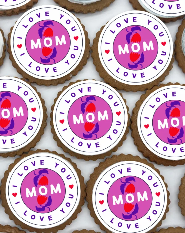 Happy Mother's Day Logo Cookies - Image 3