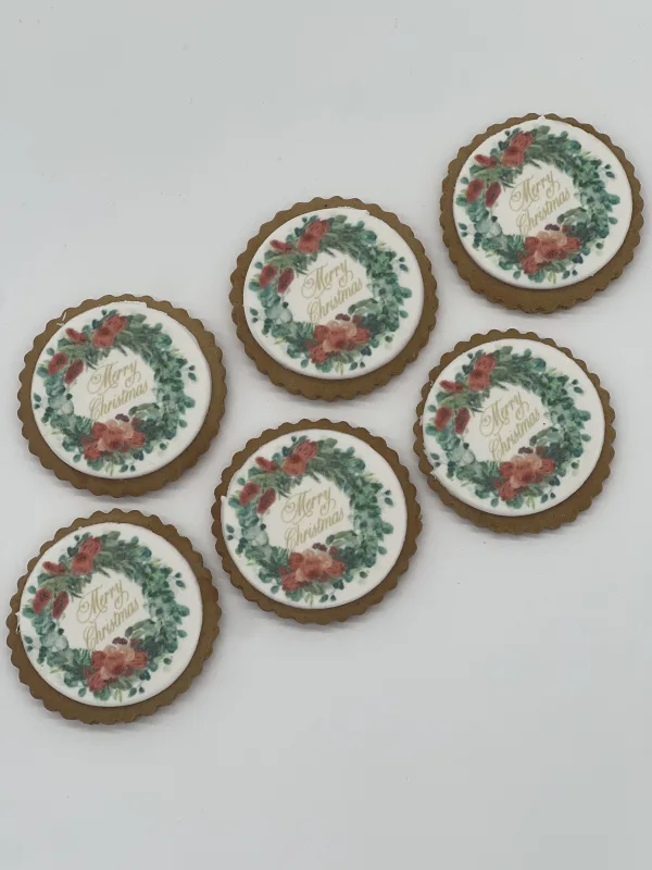 Merry Christmas Logo Cookies - Image 3