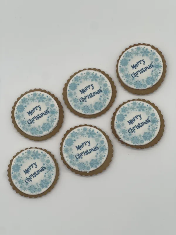 Merry Christmas Logo Cookies - Image 2